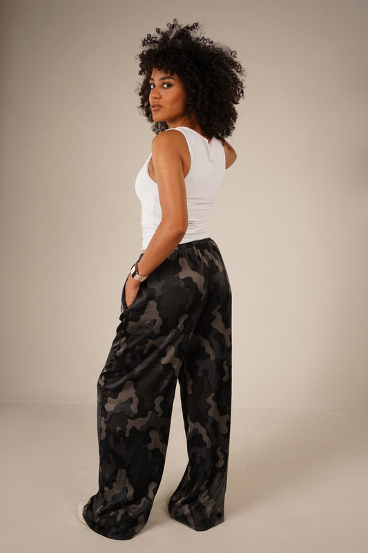 Camouflage Silky Pants